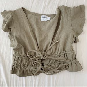 princess polly tie front top